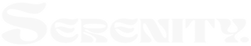 Serenity logo blanc